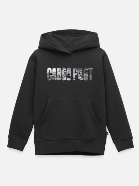 Cargo pilot C-130 - Kinder Premium Organic Hoodie - Schwarz
