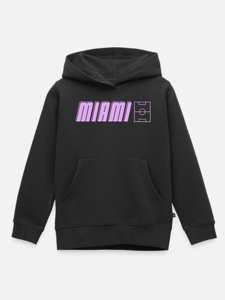 Miami Soccer Passion - Kinder Premium Organic Hoodie - Schwarz
