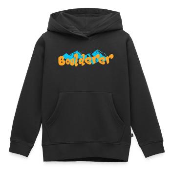 Bouldern Boulderer - Kinder Premium Organic Hoodie - Schwarz - Vorne - AI Model Kid Male (0cm)