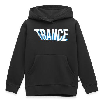 Conception de logo de musique trance. - Sweat Premium à capuche enfant bio - noir - Devant - AI Model Kid Male (0cm)
