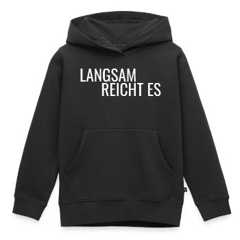 Assez lentement, - Sweat Premium à capuche enfant bio - noir - Devant - AI Model Kid Male (0cm)