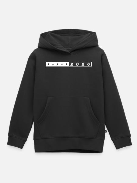 2026 Sterne Symbol - Kinder Premium Organic Hoodie - Schwarz