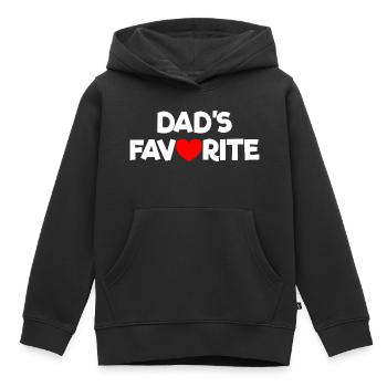 Lieblingskind Papas Liebling Ich bin Papas Lieblin - Kinder Premium Organic Hoodie - Schwarz - Vorne - AI Model Kid Male (0cm)