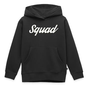 Squad - Kinder Premium Organic Hoodie - Schwarz - Vorne - AI Model Kid Male (0cm)
