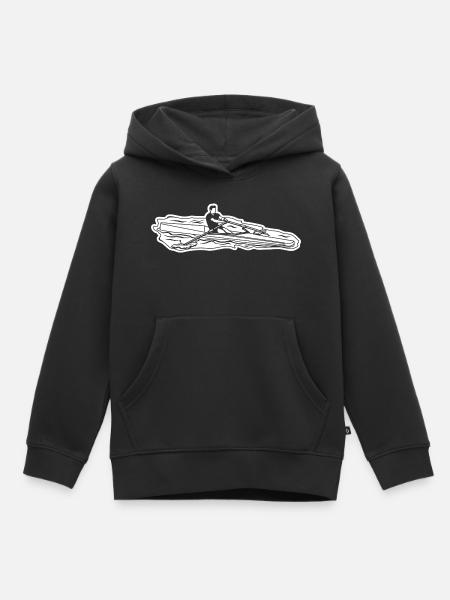 Ruderer Junge - Kinder Premium Organic Hoodie - Schwarz