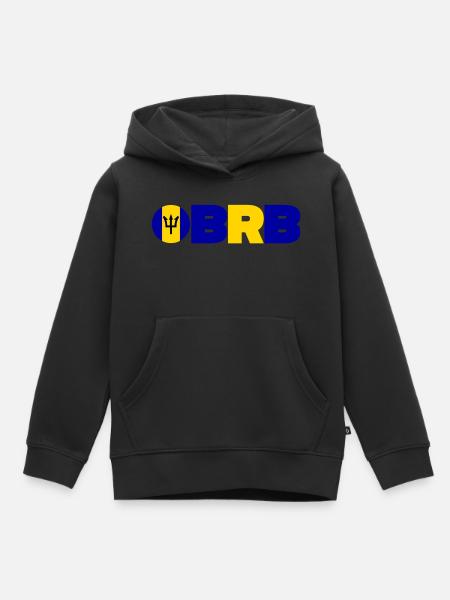Barbados - Kinder Premium Organic Hoodie - Schwarz