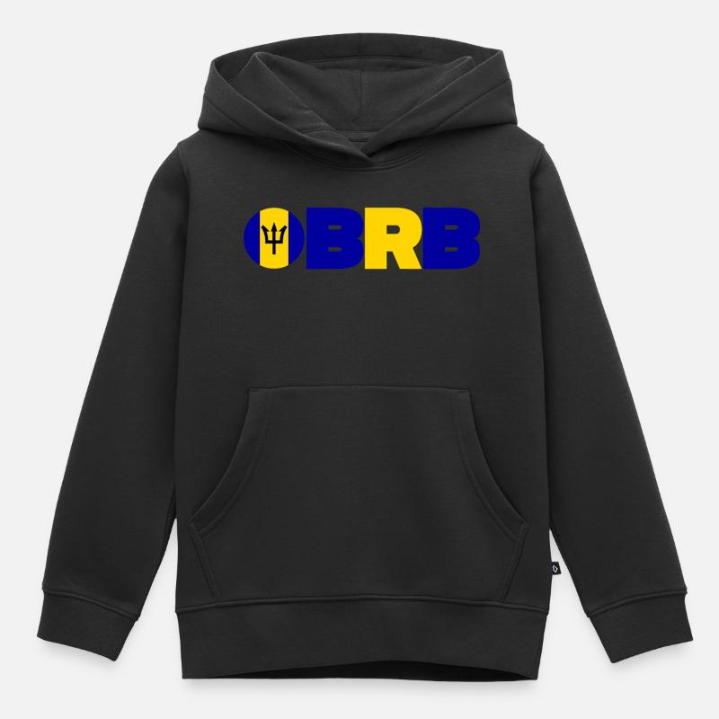 Barbade - Sweat Premium à capuche enfant bio - noir