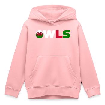 Pays de Galles - Sweat Premium à capuche enfant bio - rose - Devant - AI Model Kid Female (0cm)