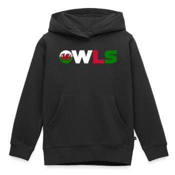 Pays de Galles - Sweat Premium à capuche enfant bio - noir - Devant - AI Model Kid Male (0cm)
