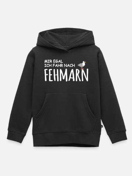 Fehmarn Liebe - Kinder Premium Organic Hoodie - Schwarz