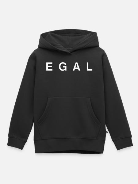 EGAL – Minimal Statement - Kinder Premium Organic Hoodie - Schwarz