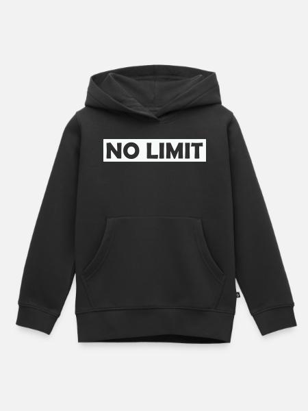 no_limit - Kinder Premium Organic Hoodie - Schwarz