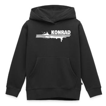 Malerei Konrad - Kinder Premium Organic Hoodie - Schwarz - Vorne - AI Model Kid Male (0cm)