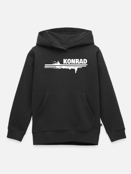 Malerei Konrad - Kinder Premium Organic Hoodie - Schwarz