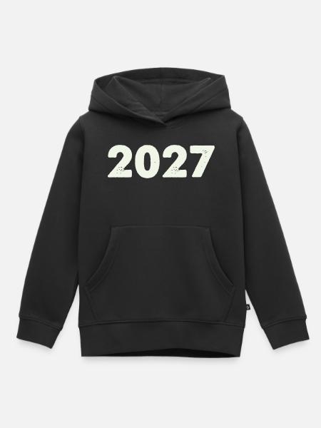 2027 - Kinder Premium Organic Hoodie - Schwarz