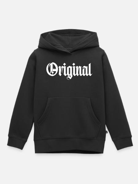 original- - Kinder Premium Organic Hoodie - Schwarz
