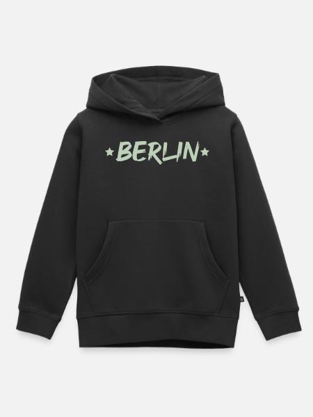 berlin_star - Kinder Premium Organic Hoodie - Schwarz