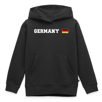 Deutschland T-Shirt Germany - Kinder Premium Organic Hoodie - Schwarz - Vorne - AI Model Kid Male (0cm)