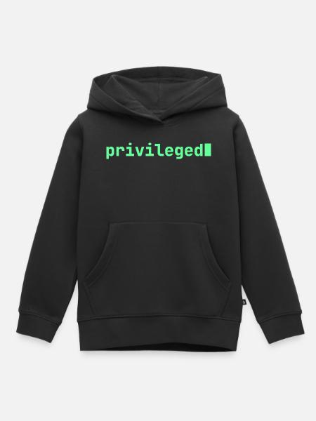 Feeling Privileged | Developer mood  - Kinder Premium Organic Hoodie - Schwarz