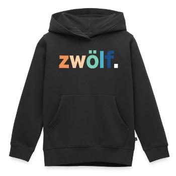 12. Geburtstag Zwölf - Kinder Premium Organic Hoodie - Schwarz - Vorne - AI Model Kid Male (0cm)