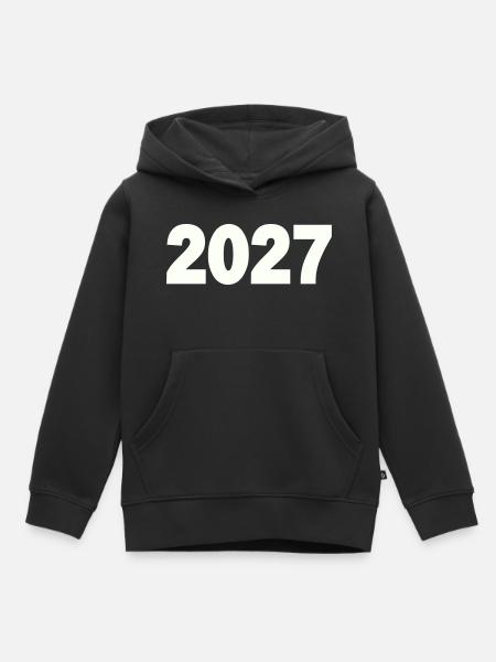 2027 - Kinder Premium Organic Hoodie - Schwarz