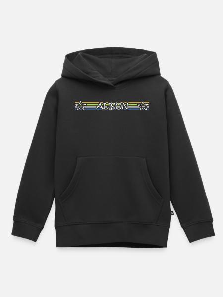 Geburt Alison - Kinder Premium Organic Hoodie - Schwarz