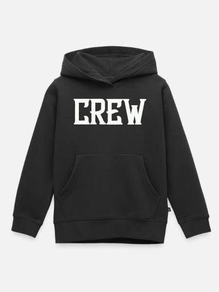 Crew - Kinder Premium Organic Hoodie - Schwarz