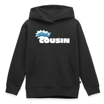 Cool Cousin Statement-Design für den Cousin - Kinder Premium Organic Hoodie - Schwarz - Vorne - AI Model Kid Male (0cm)