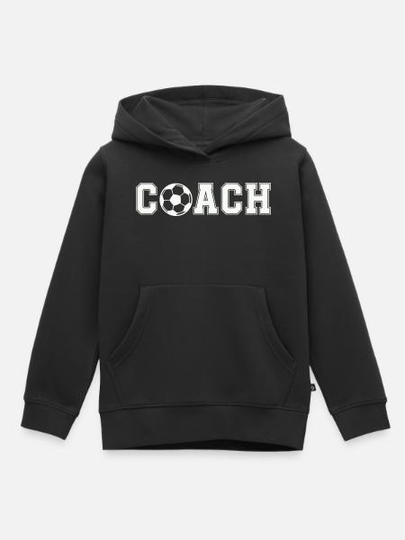 Fußball Coach - Kinder Premium Organic Hoodie - Schwarz