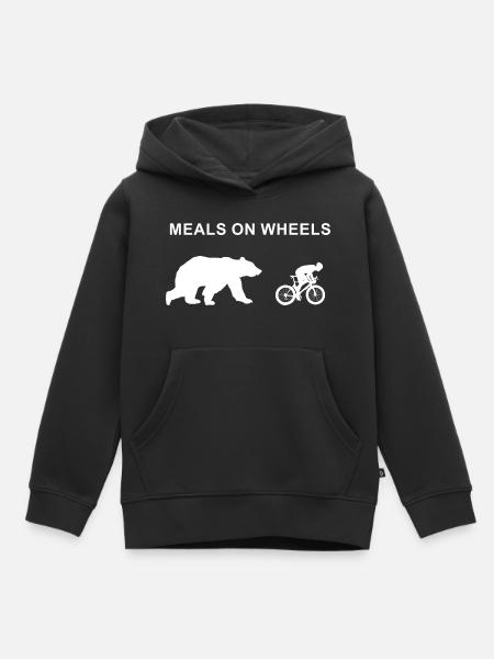 Mahlzeiten auf Rädern - Kinder Premium Organic Hoodie - Schwarz