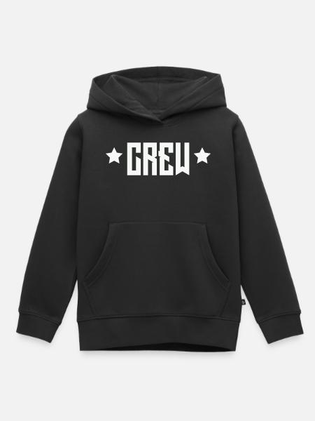 Crew Emblem mit Sternen - Kinder Premium Organic Hoodie - Schwarz