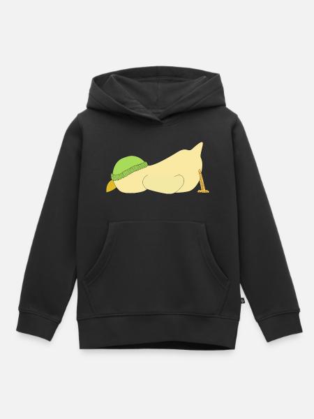 Küken - Kinder Premium Organic Hoodie - Schwarz