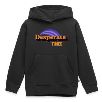 Außergewöhnliche Jen Verzweifelte Zeiten - Kinder Premium Organic Hoodie - Schwarz - Vorne - AI Model Kid Male (0cm)