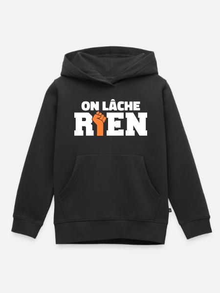 Wir lassen nichts los - Kinder Premium Organic Hoodie - Schwarz