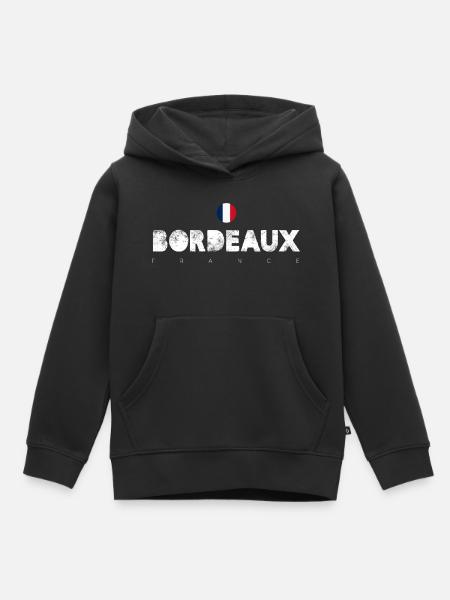 Bordeaux - Kinder Premium Organic Hoodie - Schwarz