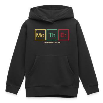 Mother Periodensystem Mama Geschenk - Kinder Premium Organic Hoodie - Schwarz - Vorne - AI Model Kid Male (0cm)