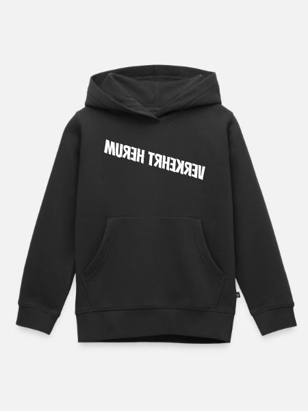 Verkehrt herum - Kinder Premium Organic Hoodie - Schwarz