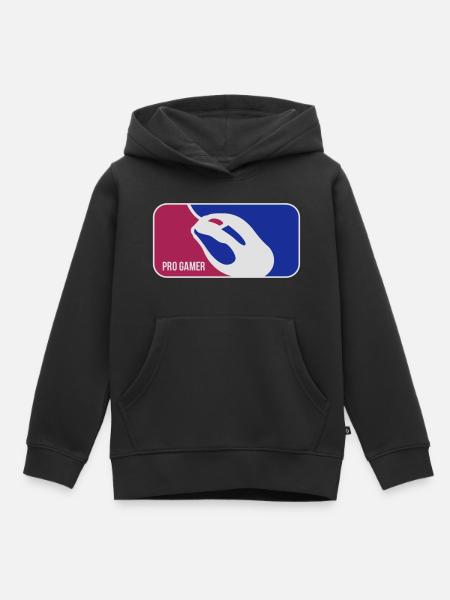 pro gamer - Kinder Premium Organic Hoodie - Schwarz