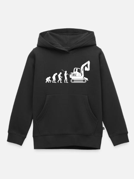 Bagger - Kinder Premium Organic Hoodie - Schwarz