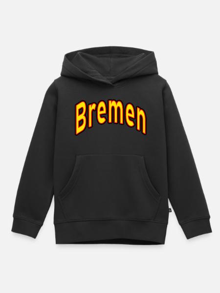 bremen - Kinder Premium Organic Hoodie - Schwarz