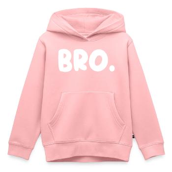 Bro! - Kids Premium Organic Hoodie - rose - Front - AI Model Kid Female (0cm)