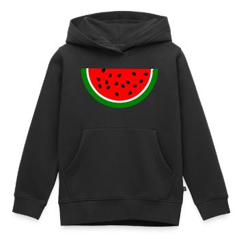 Watermelon - Kids Premium Organic Hoodie - black - Front - AI Model Kid Male (0cm)