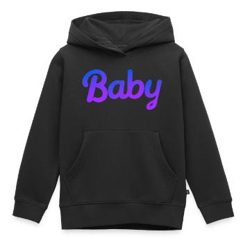 BÉBÉ COOL - Sweat Premium à capuche enfant bio - noir - Devant - AI Model Kid Male (0cm)