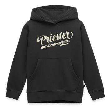 Priester aus Leidenschaft - Motivation und Erfolg - Kinder Premium Organic Hoodie - Schwarz - Vorne - AI Model Kid Male (0cm)