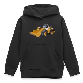 Radlader - Kinder Premium Organic Hoodie - Schwarz - Vorne - AI Model Kid Male (0cm)