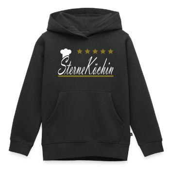 Sterneköchin - Kinder Premium Organic Hoodie - Schwarz - Vorne - AI Model Kid Male (0cm)