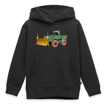 Winterdienst ALT - Kinder Premium Organic Hoodie - Schwarz - Vorne - AI Model Kid Male (0cm)