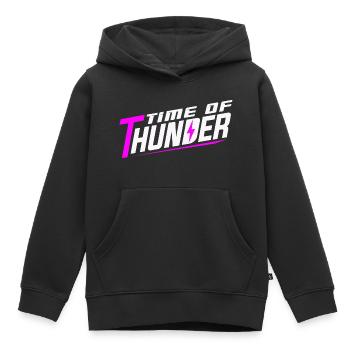 PINK POWER - Kinder Premium Organic Hoodie - Schwarz - Vorne - AI Model Kid Male (0cm)