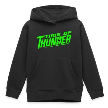 GREEN POWER - Kinder Premium Organic Hoodie - Schwarz - Vorne - AI Model Kid Male (0cm)