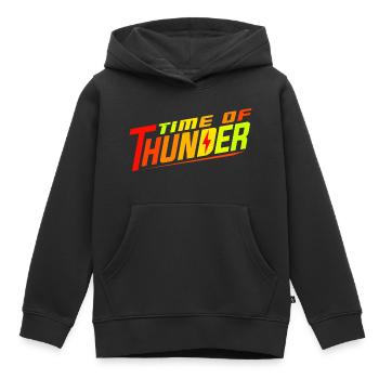 COLORMIX POWER - Kinder Premium Organic Hoodie - Schwarz - Vorne - AI Model Kid Male (0cm)